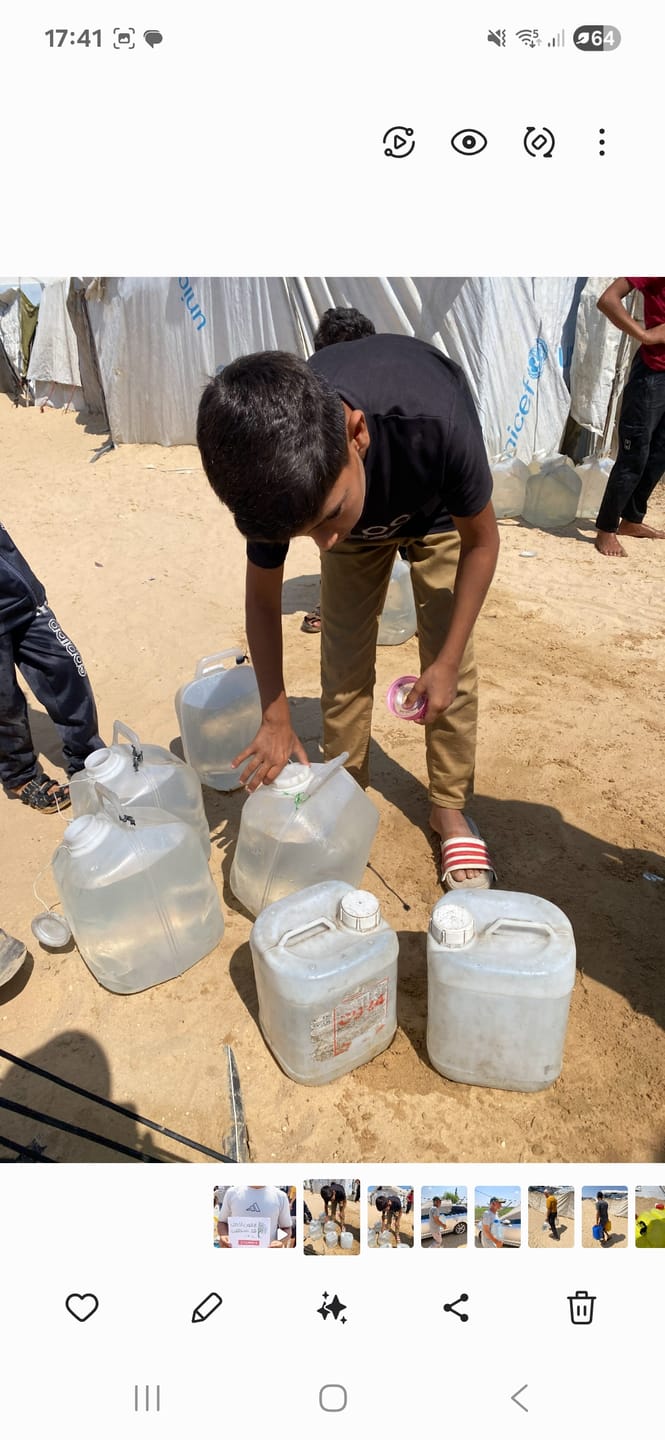 Customer photo review of Water tank for Palestine