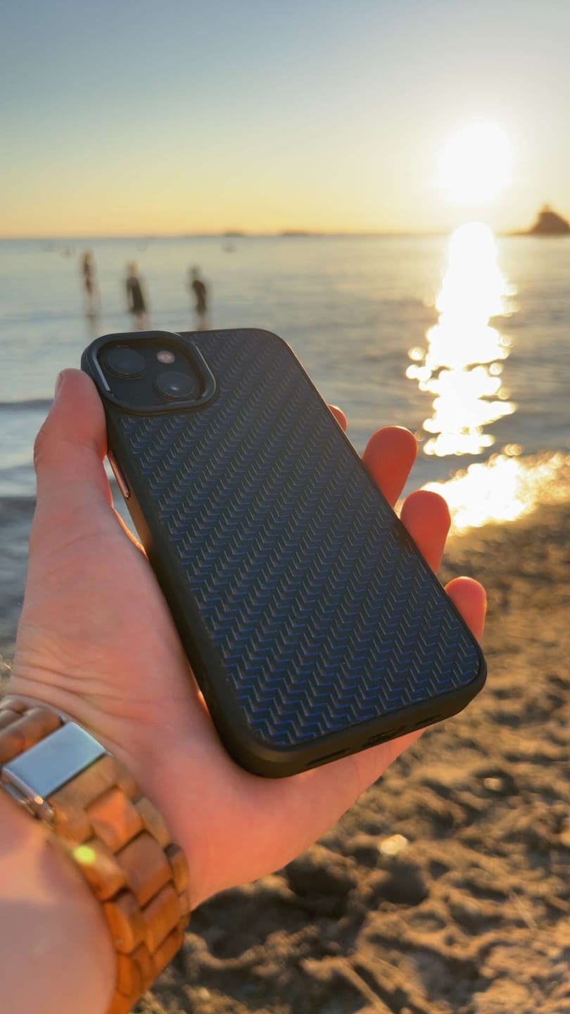 Customer photo review of iPhone Carbon Fiber Phone Case - MagSafe
