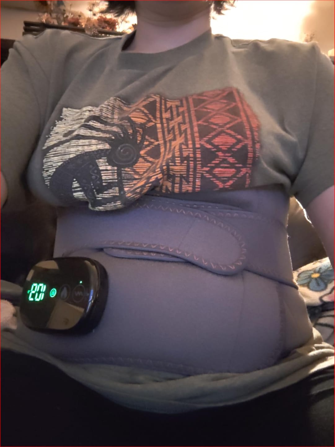 Customer photo review of HeatBoost™ Red Light Lumbar Belt