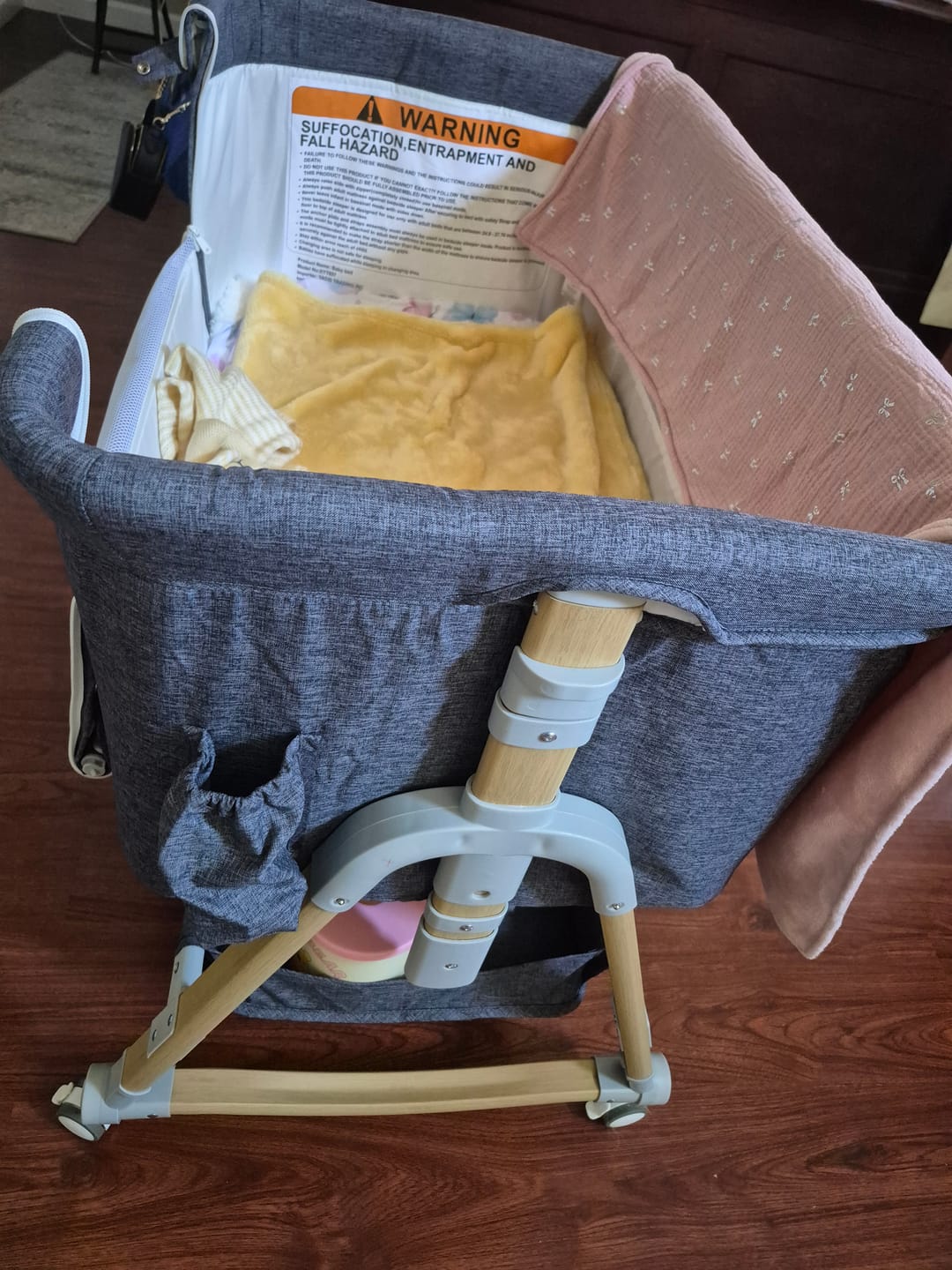 Customer photo review of HARPPA Cuddly | 3-in-1 Baby Bassinet Bedside Sleeper with Mattress + Cover (No Sheet)