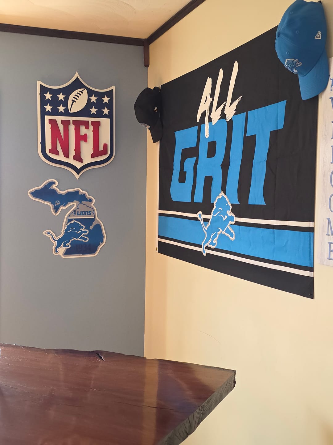 Customer photo review of National Football League Shield 3D Vintage Metal Wall Art