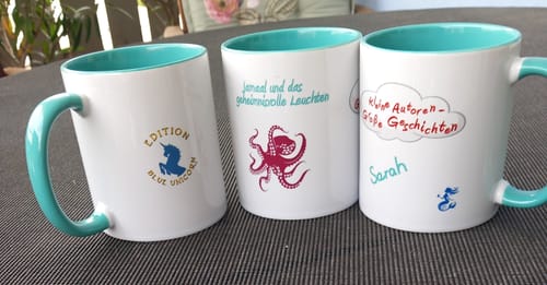 Customer photo review of TassenExpress - Becher Keramik Tasse mit Logo bedruckt 325ml Firmenlogo