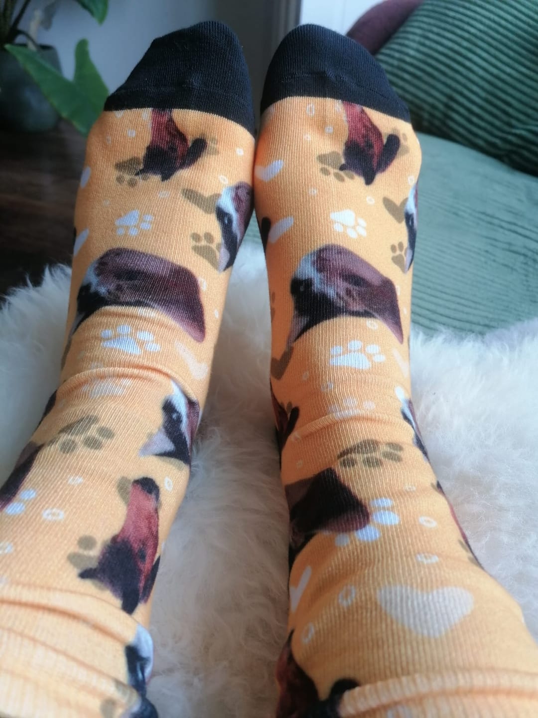 Customer photo review of Jouw foto - Gepersonaliseerde sokken