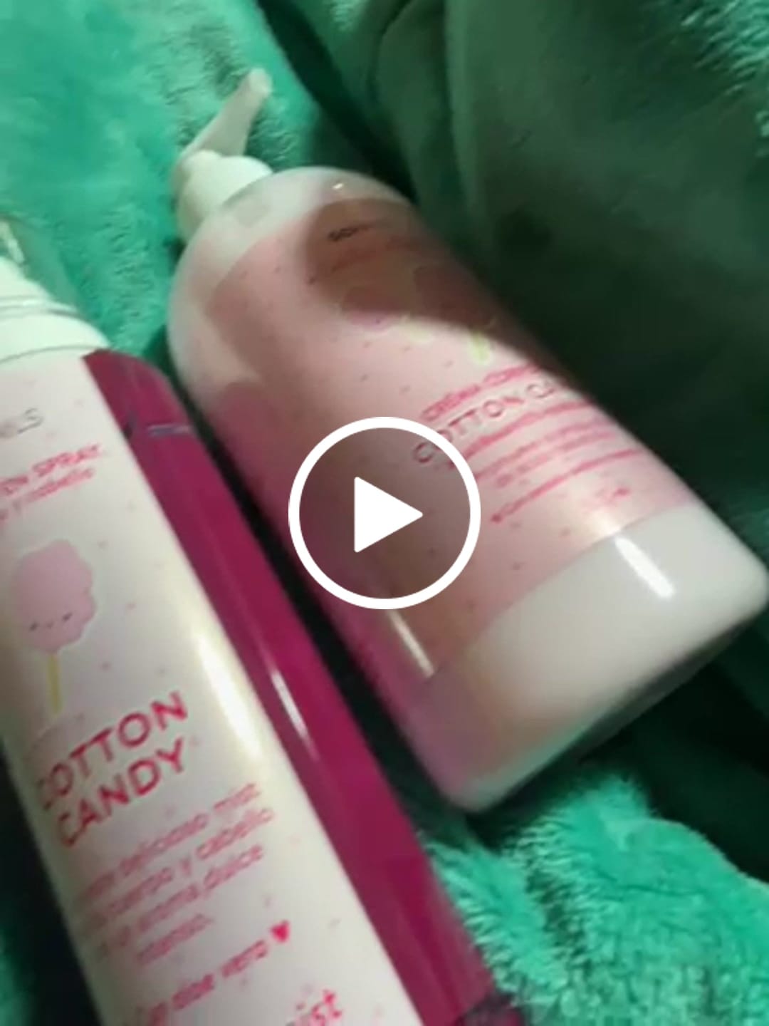 Customer video review of Crema de Cuerpo Reafirmante e Hidratante Cotton Candy 500 ml