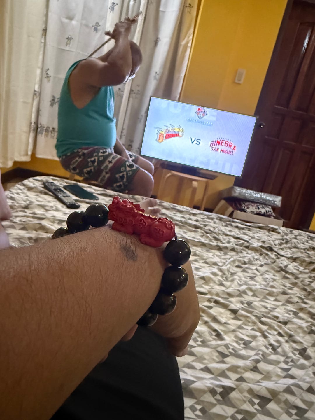 Customer photo review of Black Jade (Premium) w/ Cinnabar Piyao for Wealth, Health & Success