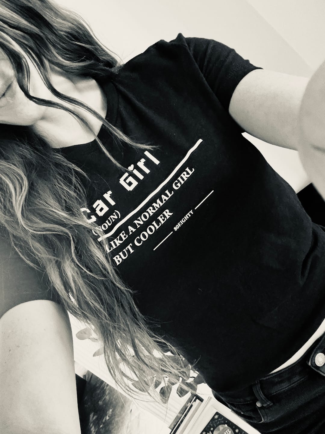Customer photo review of 80Eighty® Women's Car Girl Shirt