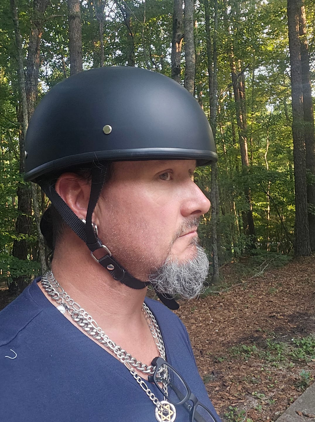 Customer photo review of World's Smallest & Lightest DOT Open Beanie Helmet - Matte Black