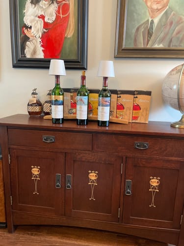 Customer photo review of Wireless Bottle Lamp Touch Control of 3 Colors Stepless Dimming Suitable for Wine Bottles Alternative To Wine Corks Bedside Lamp