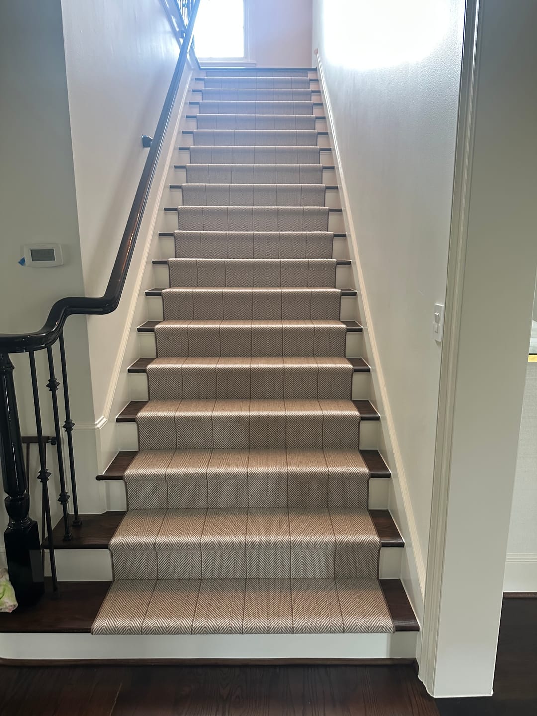 Customer photo review of Peter Island Stripe Stair Runner / Broadloom