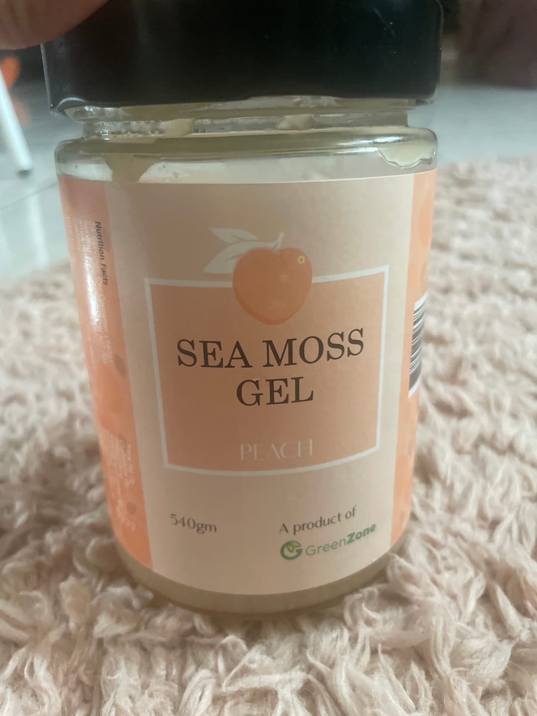 Customer photo review of Sea Moss Gel with Peach (540gm)