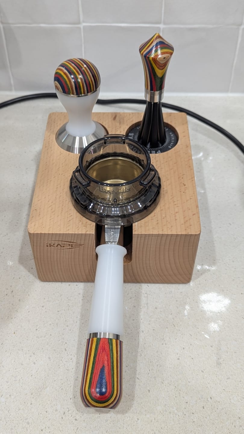Customer photo review of Portafilter with a Double Spout for Espresso Machines