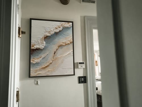 Customer review photo for Plaster Art Texture Painting #SG454