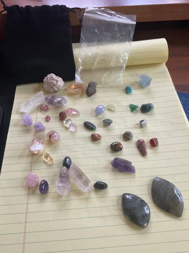 Customer photo review of PRIZE WINNER! 34 PC Crystal Travel Pouch Set