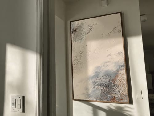 Customer review photo for Plaster Art Texture Painting #SG462