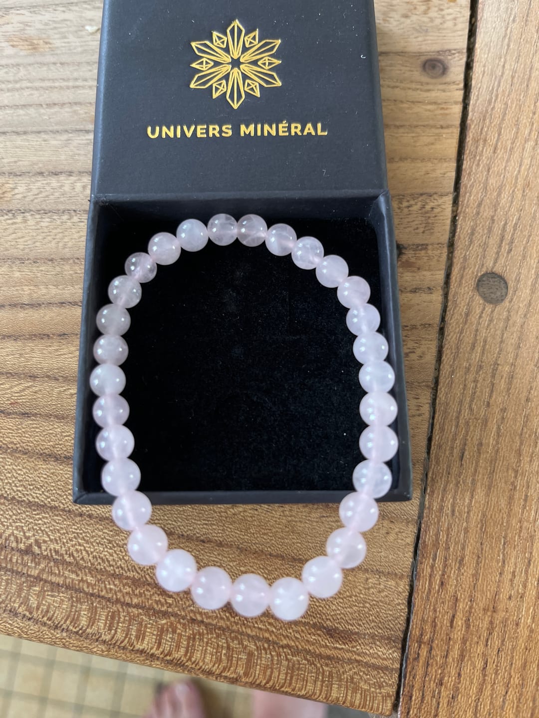 Customer photo review of Bracelet de Quartz Rose 6mm