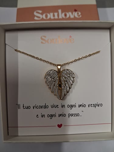 Customer photo review of Collana Angelo mio l'originale ✦ Incidi il nome del tuo Angelo