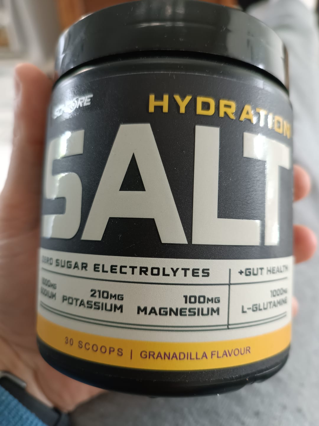 Customer photo review of HYDRATION SALT Granadilla Flavour
