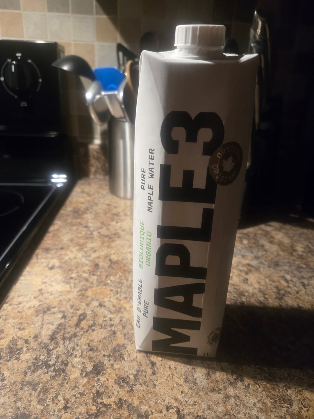 Customer photo review of Pure Organic Maple Water