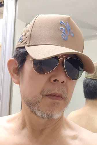 Customer photo review of 9FORTY A-Frame Golf New Era Logo Laser Perforated Khaki Snapback