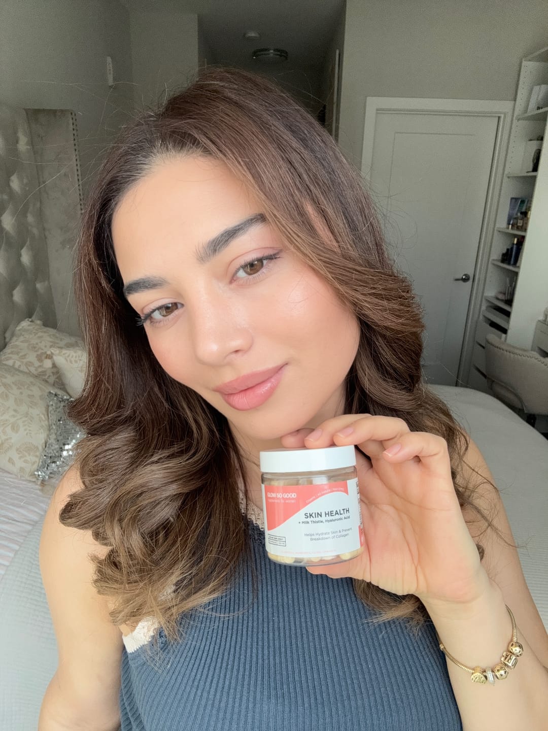 Customer photo review of SKIN HEALTH  with Milk Thistle + Hyaluronic Acid
