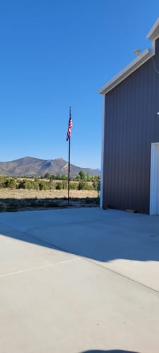 Customer photo review of Ultra Heavy Duty American Flag - 2-ply Polyester - Made In USA