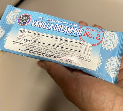 Customer photo review of HIGH PROTEIN Taste Test - 4 bars