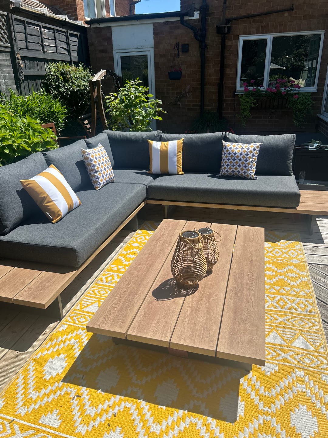 Customer photo review of Outdoor Garden Waterproof Cushion - Bahia