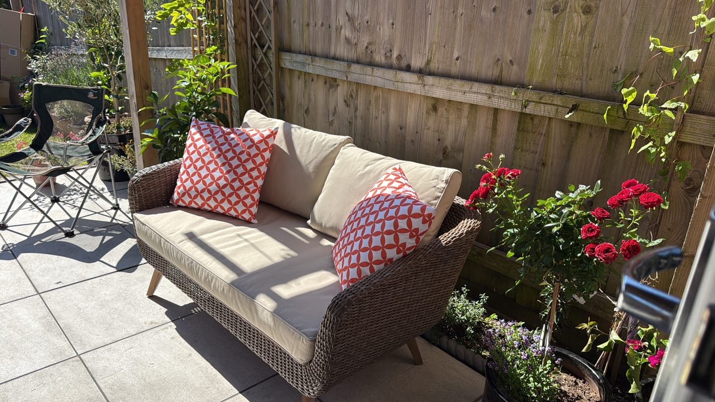 Customer photo review of Outdoor Garden Waterproof Cushion - Bahia