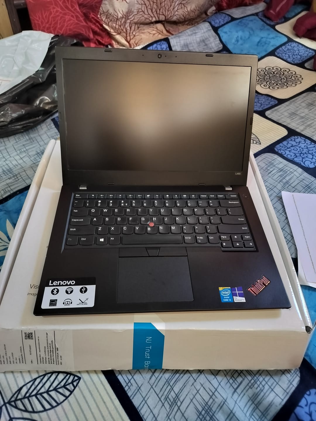 Customer photo review of Lenovo ThinkPad Laptop L480 | Intel i5-8th | 14" HD | Win 11 Pro | Refurbished
