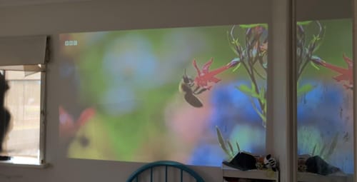 Customer photo review of MovieHub™ Ultra HD Projector