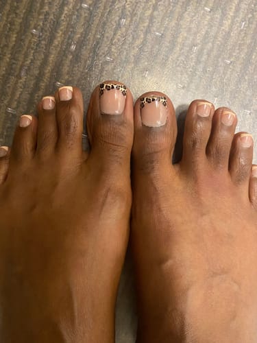 Customer photo review of Leopard Square - XCOATPRESS Toe Nail