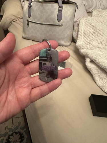 Customer photo review of Drive Safe I Love You, Personalized Keychain, Gifts For Him, Custom Photo