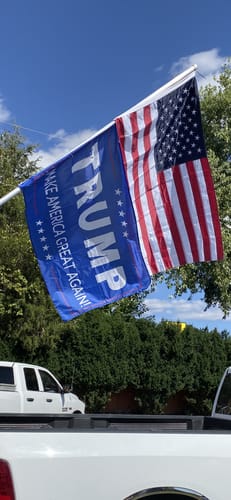 Customer photo review of Ultra Heavy Duty American Flag - 2-ply Polyester - Made In USA