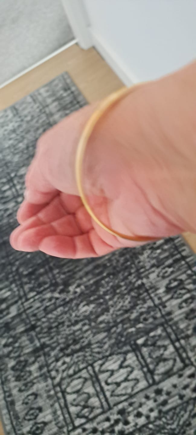 Customer photo review of Classic Gold Bangle