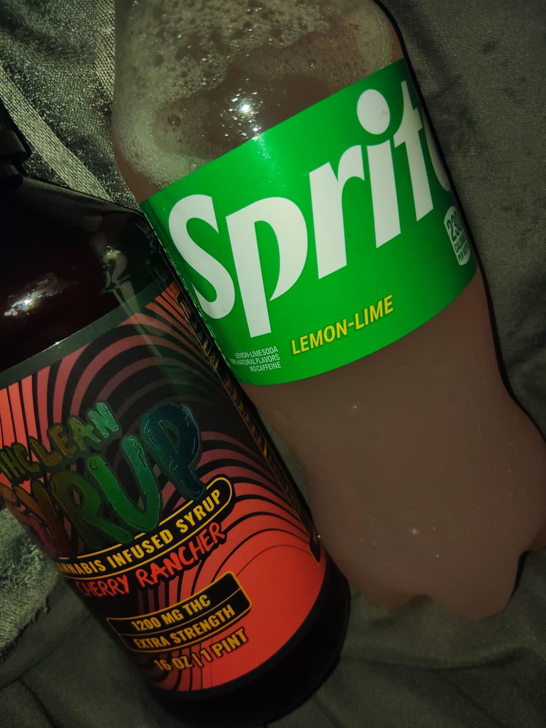 Customer photo review of 1200mg THC Syrup (1 Pint)