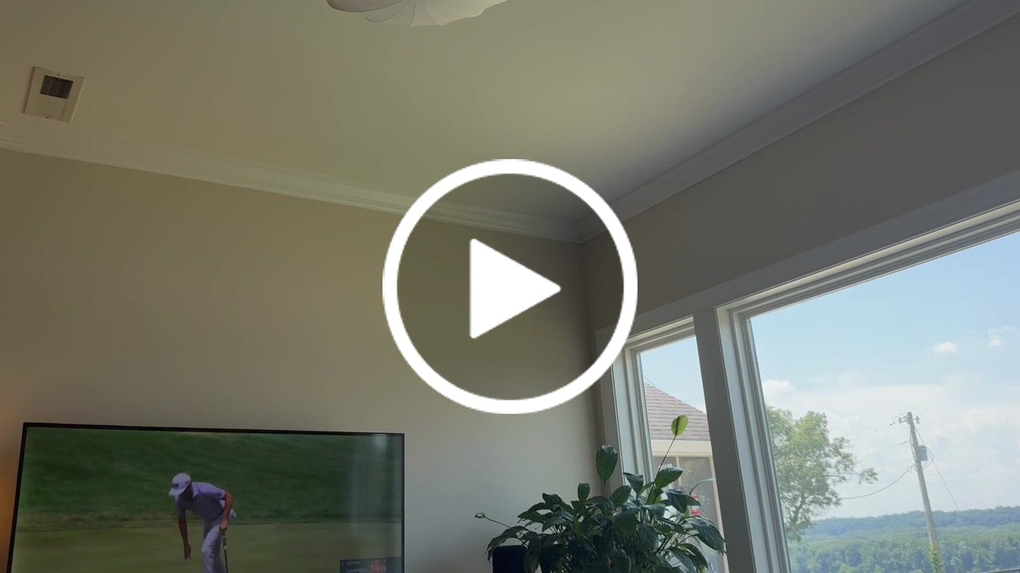 Customer video review of Mid-Century Modern White Flush Mount Light