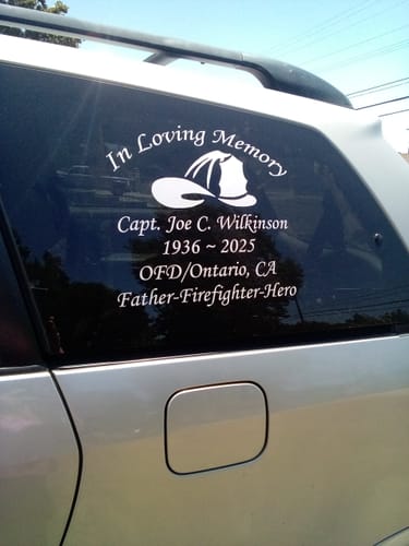 Mary B. review of Sniper Custom In Loving Memory Decal image 1 out of 1