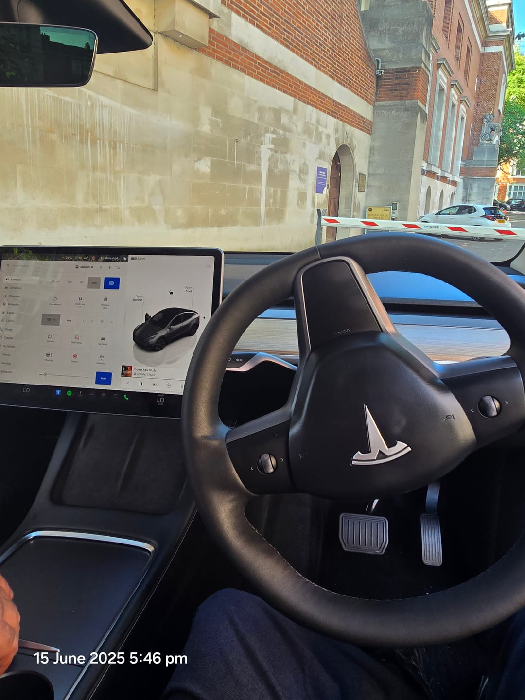 Customer photo review of Self-flip Lock Aluminum Performance Foot Pedal Set for Tesla Model 3/Y