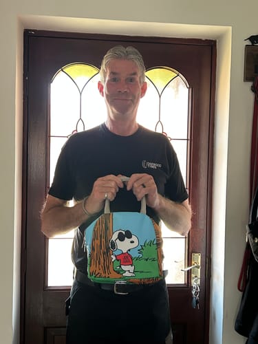 Customer photo review of Snoopy So Cool Lunch Bag