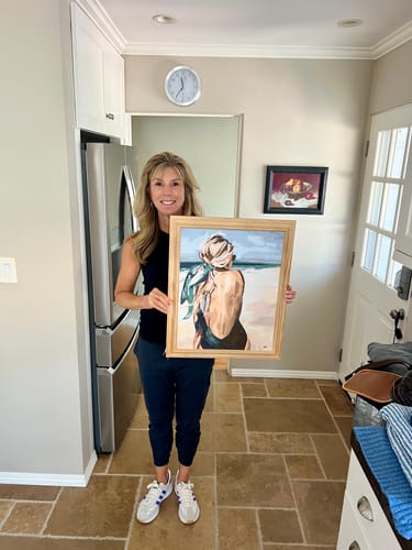 Customer photo review of Custom Paint by Numbers Kit