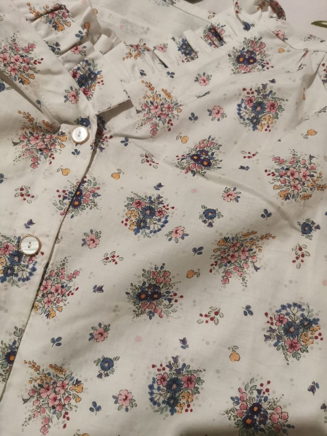 Customer photo review of Blouse Miléna - voile de coton bouquet bucolique
