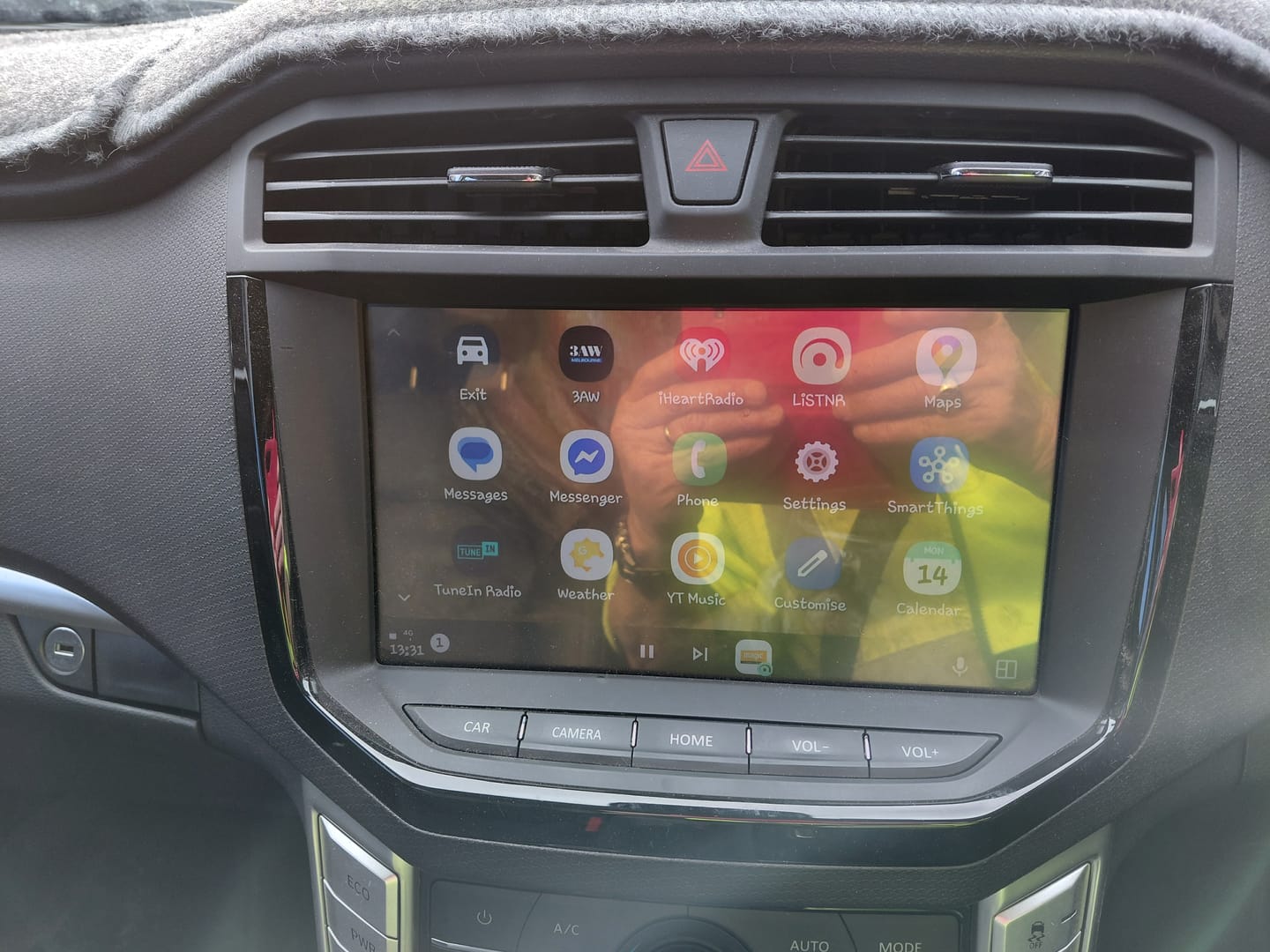 Customer photo review of Smart World Apple Carplay and Android Auto Wireless Adapter CP-AA