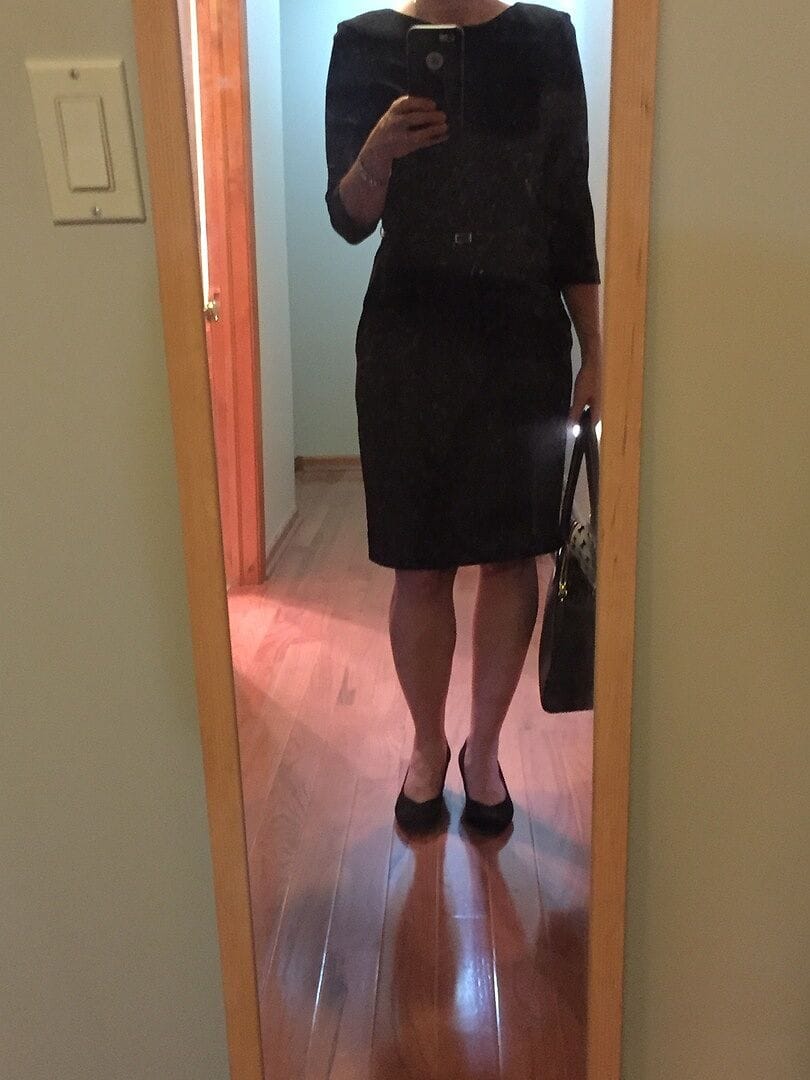 Customer photo review of Etsuko Dress - Recycled WonderTex :: Black