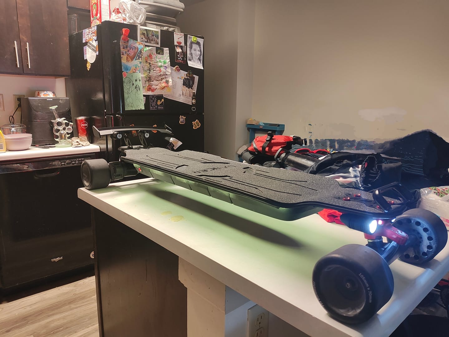 Customer photo review of Spoiler and Tail Light Sets for Backfire Longboards