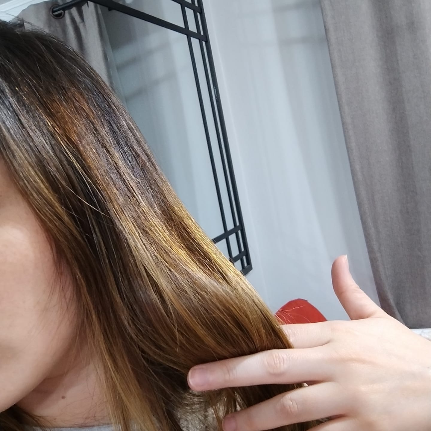 Customer photo review of Tratamiento Brillo Instantáneo Oi Liquid Luster Davines