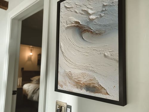 Customer review photo for Plaster Art Texture Painting #SG460