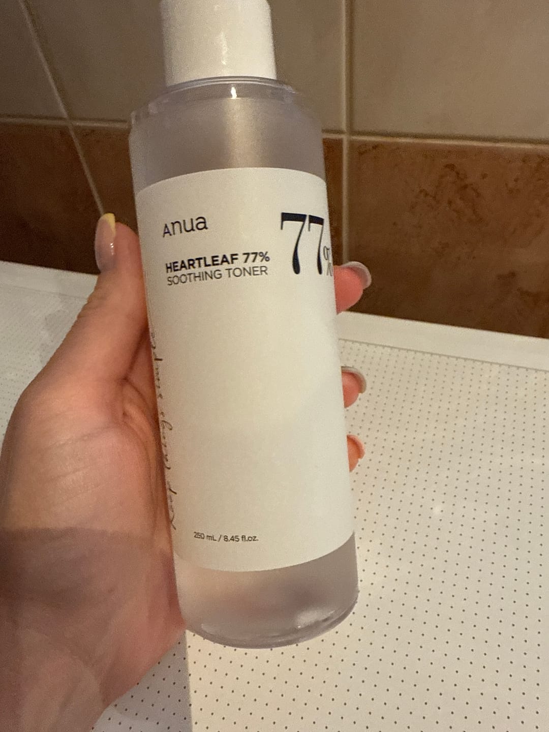 Customer photo review of Nomierinošs toniks Anua Heartleaf 77% Soothing Toner