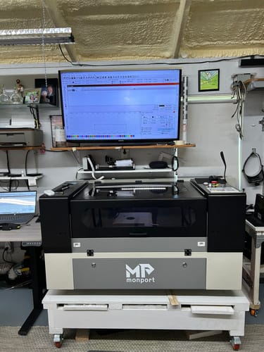 Customer photo review of Monport 90W CO2 Laser Engraver & Cutter (28" x 20") with Autofocus