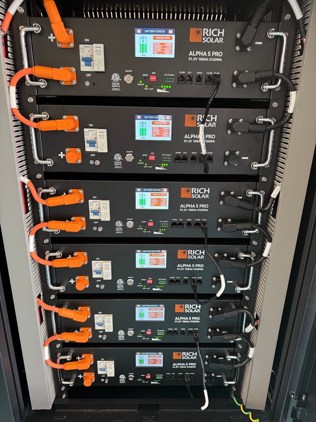 Hybrid Inverter Solar Kit 61.44kWH