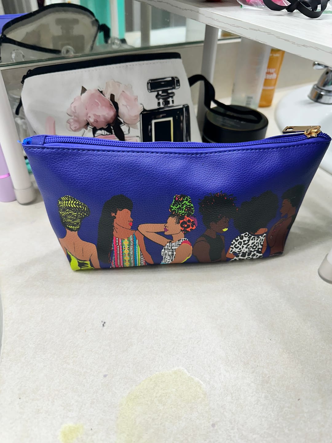 Customer photo review of Squad Royal Blue Cosmetic Bag
